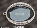 30*40椭圆灰色水晶挂件