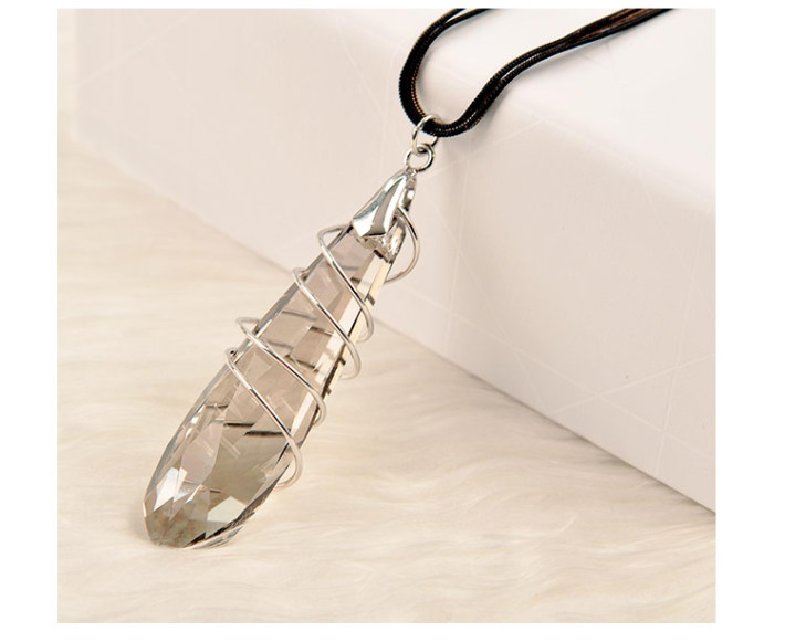 甜美水晶百搭长款项链2