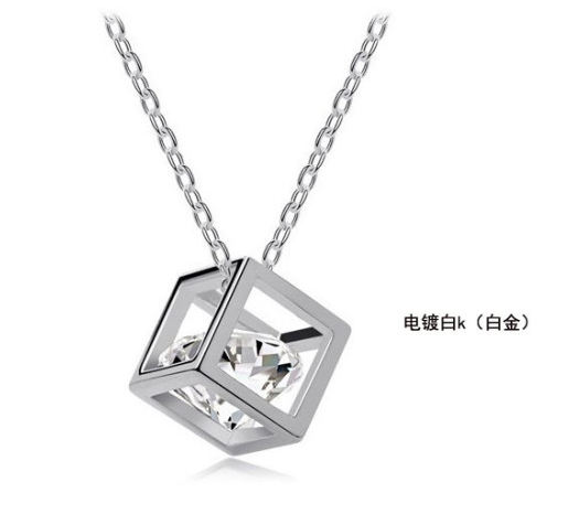 玫瑰金水晶项链3