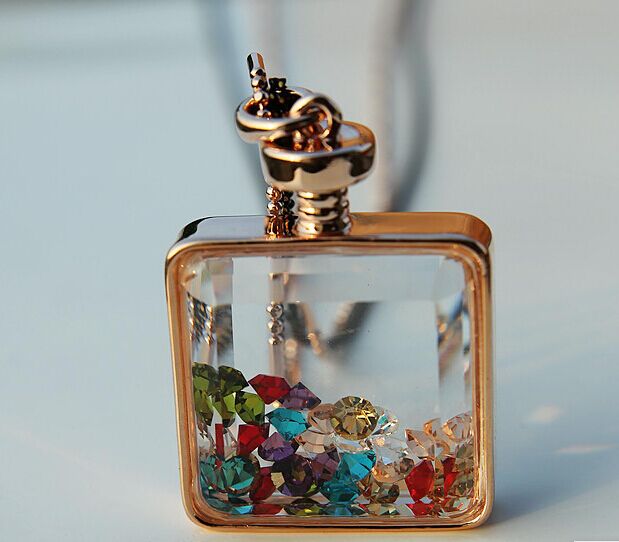 韩国奢华香水瓶百搭毛衣链2