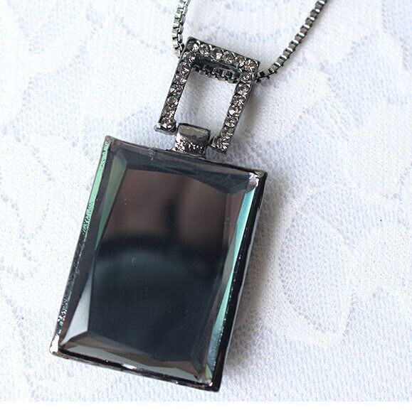 韩版复古超闪水晶毛衣链2