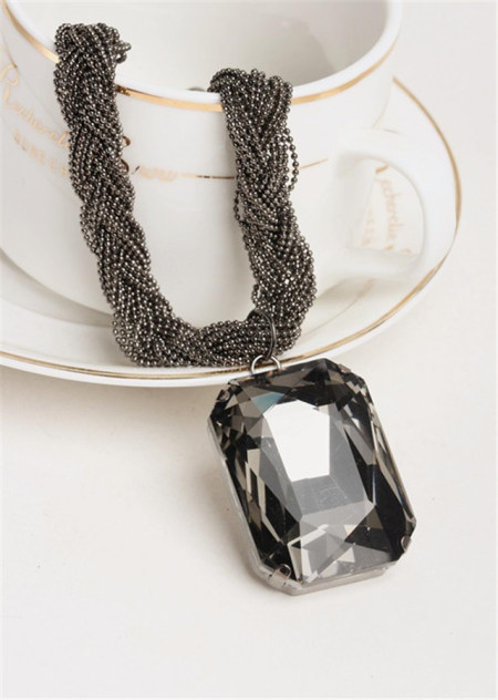华丽名媛水晶夸张锁骨链2