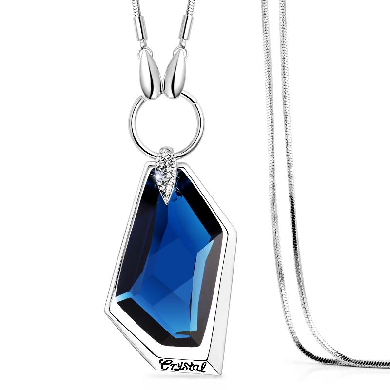 毛衣链长款项链配饰秋冬简约大气水晶挂坠女韩版百搭装饰挂链挂