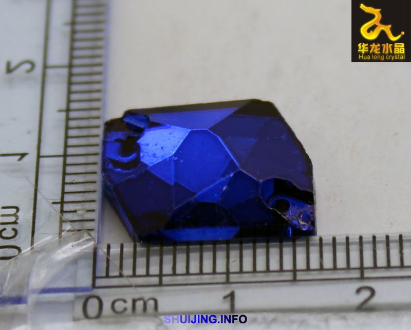 13X17异形宝兰烤色手缝钻