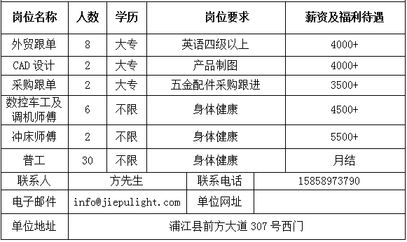 浦江杰普灯饰工艺有限公司