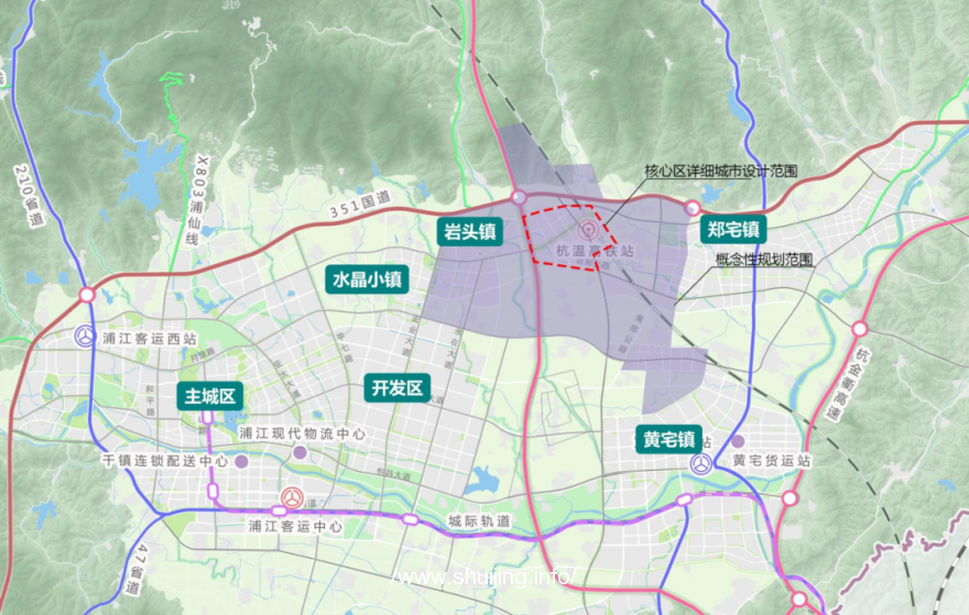 高铁小镇规划范围 