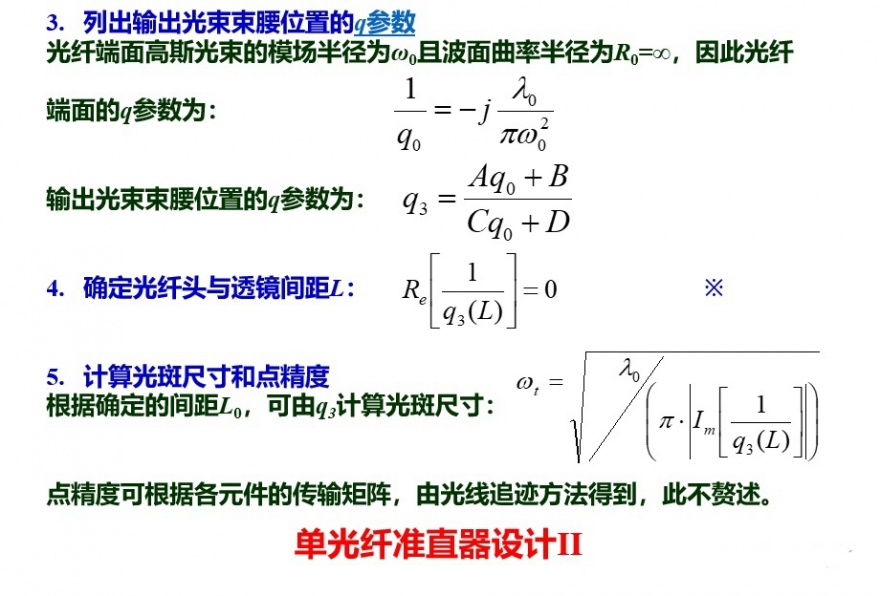光纤准直器的基本原理