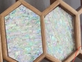 贝壳水晶贴片，装潢门格子异形玻璃片